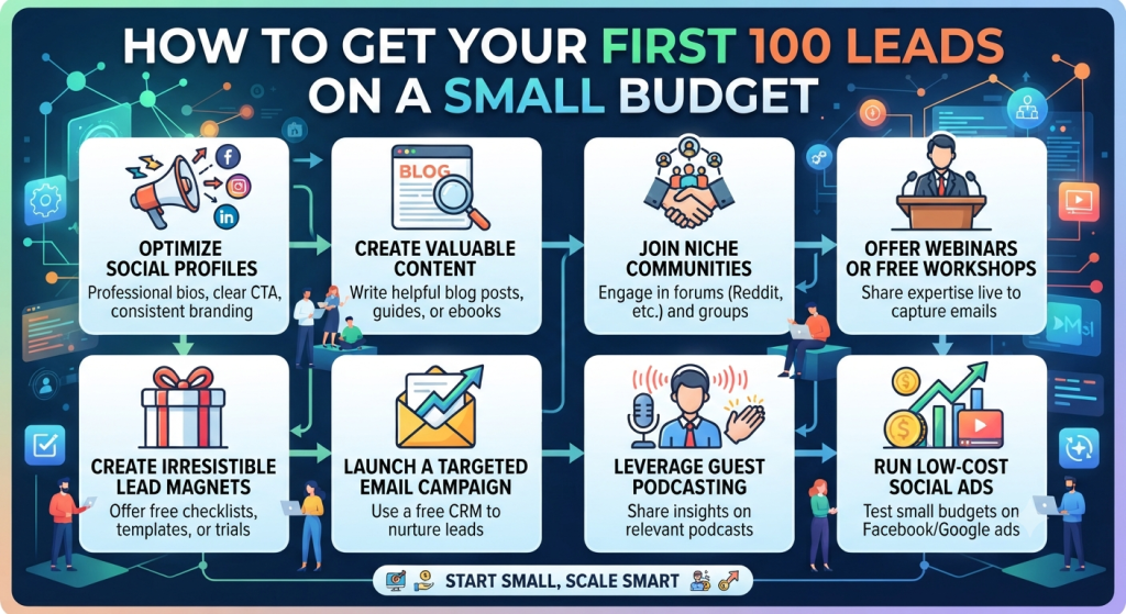 How to Get Your First 100 Leads on a Small Budget