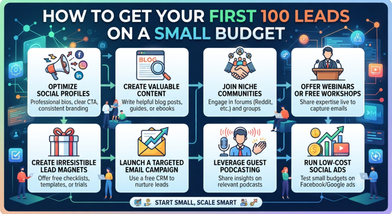 How to Get Your First 100 Leads on a Small Budget